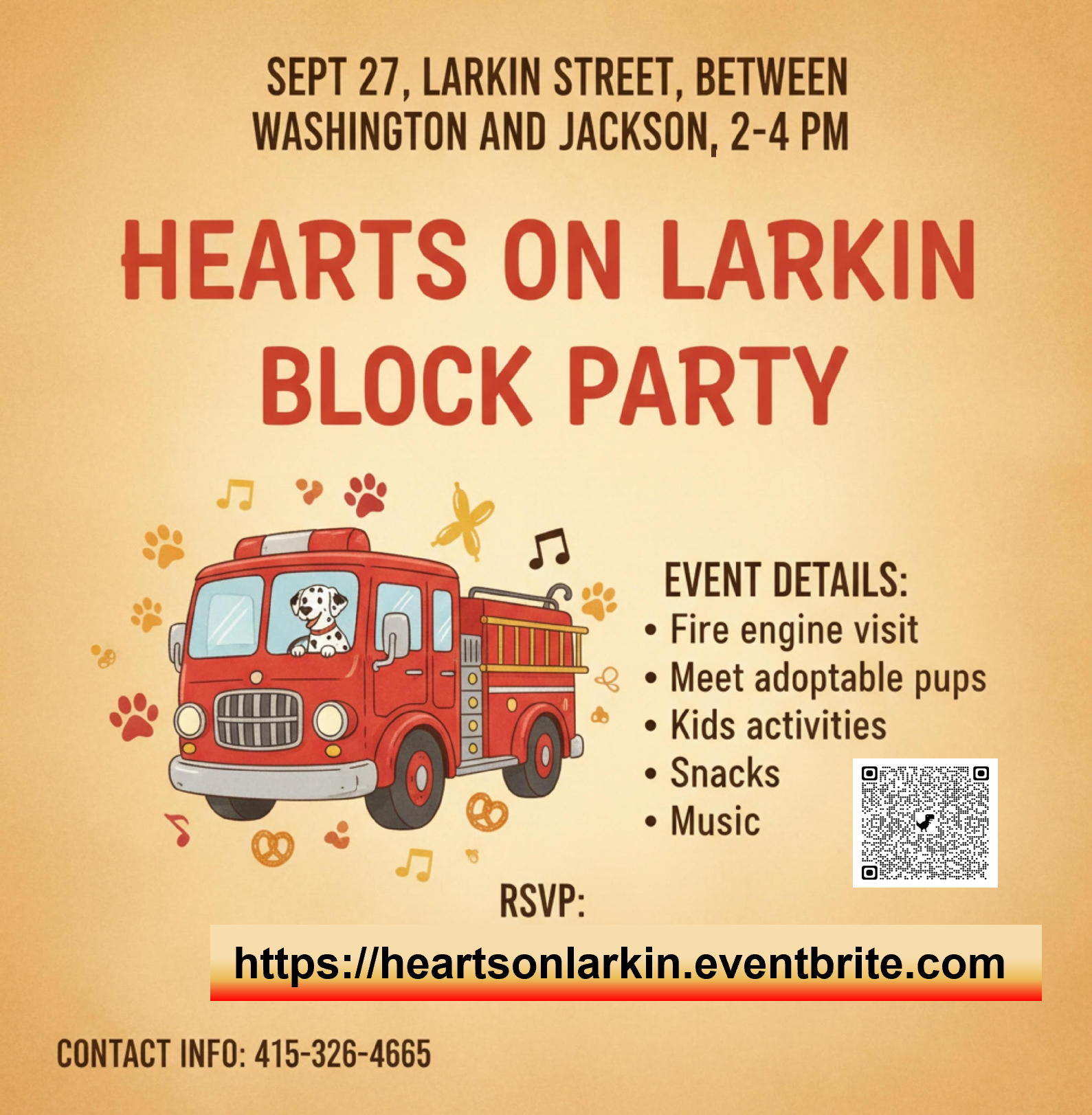 Pop-Up Adoption•Foster Event @ Hearts on Larkin Block Party (San ...